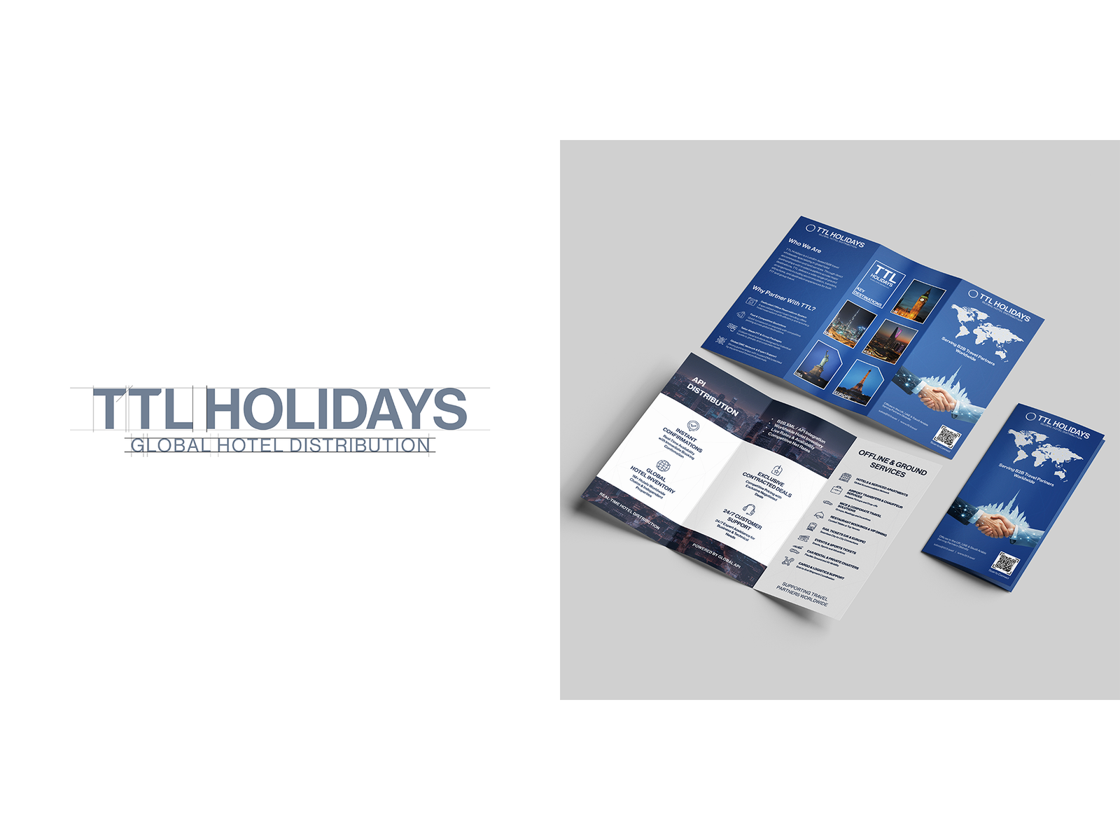 TTL Holidays logo and print communication